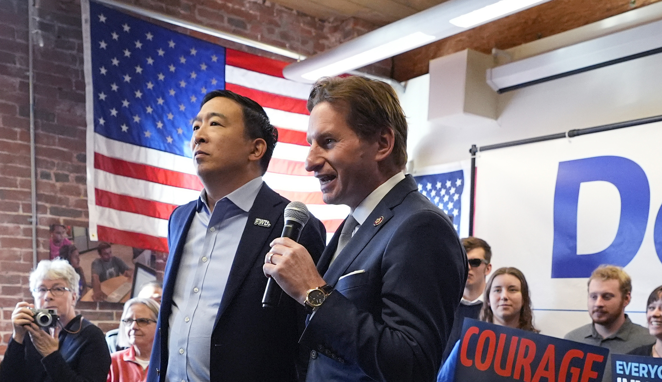 Dean Phillips and Andrew Yang call out ‘missing’ Biden for skipping New Hampshire primary