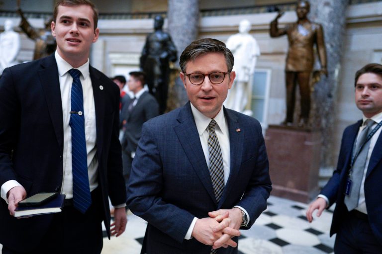 Speaker Mike Johnson calls for GOP ‘to unite behind Trump’ and ‘end disastrous Biden presidency’