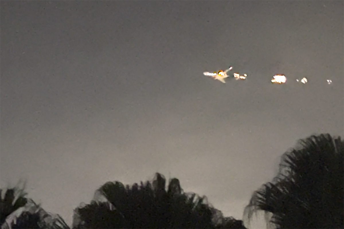 Boeing cargo plane catches fire midair after ‘engine failure’: Video