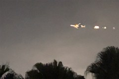 Boeing cargo plane catches fire midair after ‘engine failure’: Video