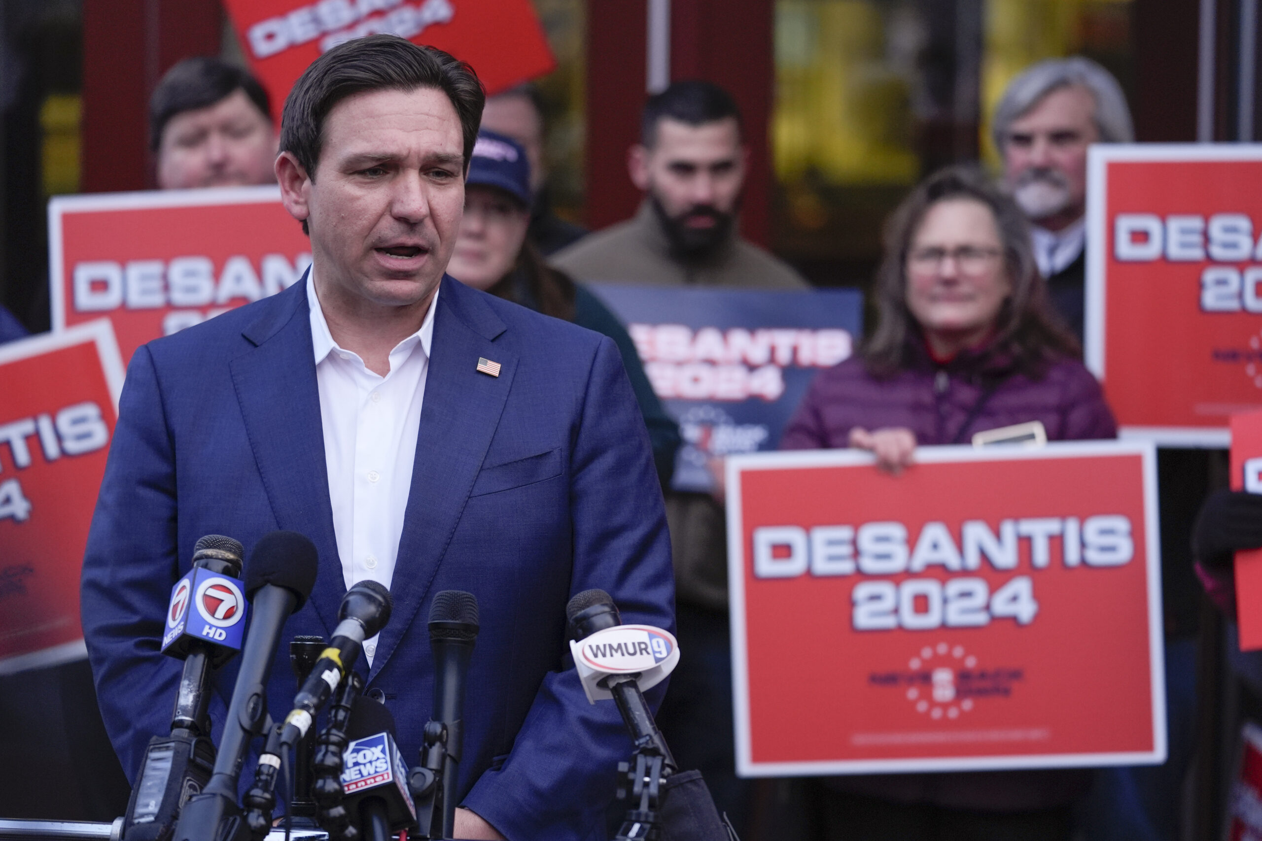 Ron DeSantis points to one cause for Trump’s front-runner status