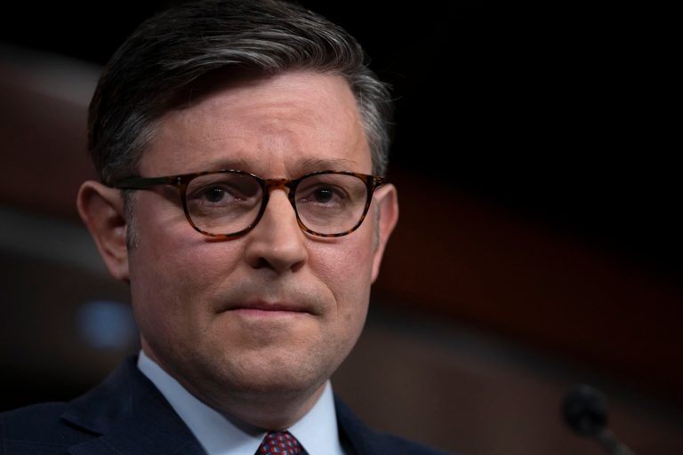 Johnson accuses Biden of ‘deliberately’ opening border in first floor speech as speaker