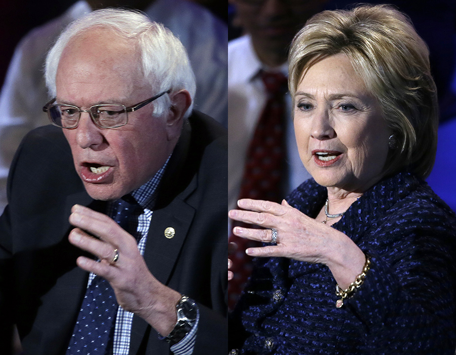 Clinton, Sanders spar on Sunday shows
