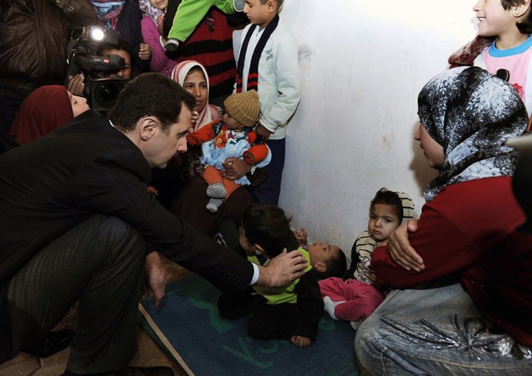 Syria’s Assad makes rare visit to front-line area