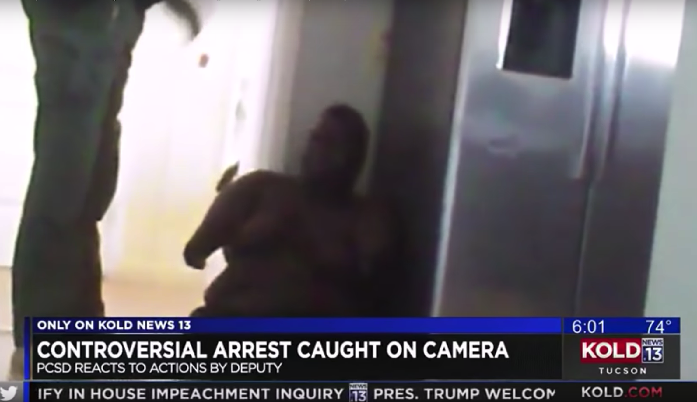 'Horrific' video of officer pinning down teenager without arms or legs leads to investigation