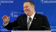 Pompeo warns that threats to religious freedom are greater than during Cold War
