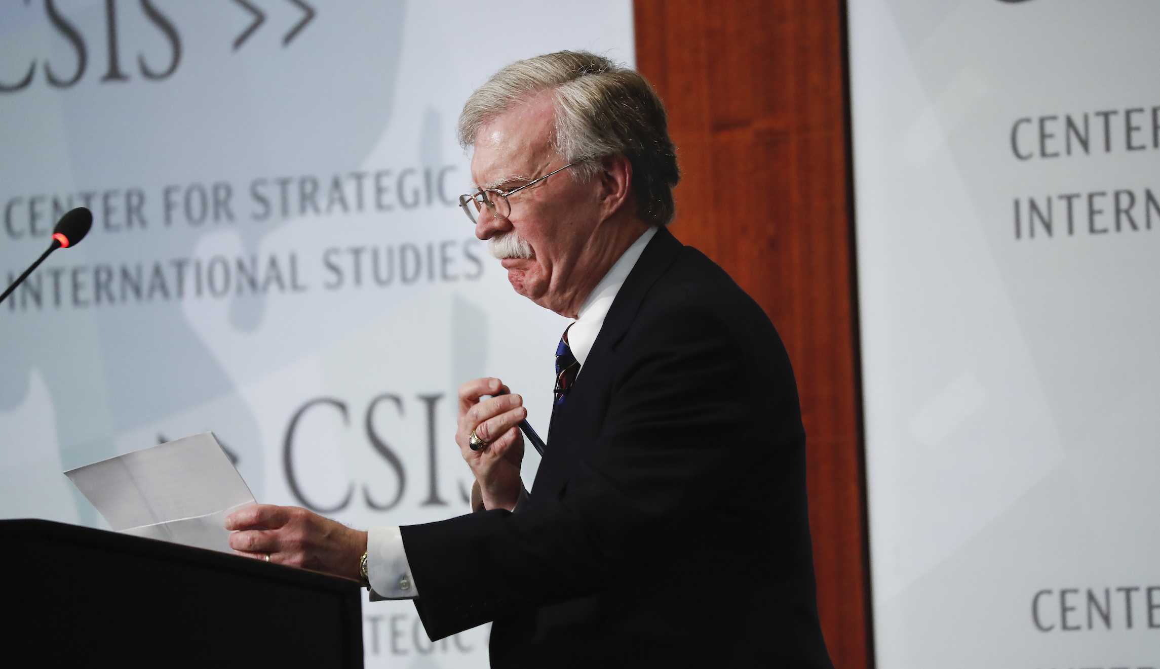 Bolton claims Trump is motivated by personal interests in private speech