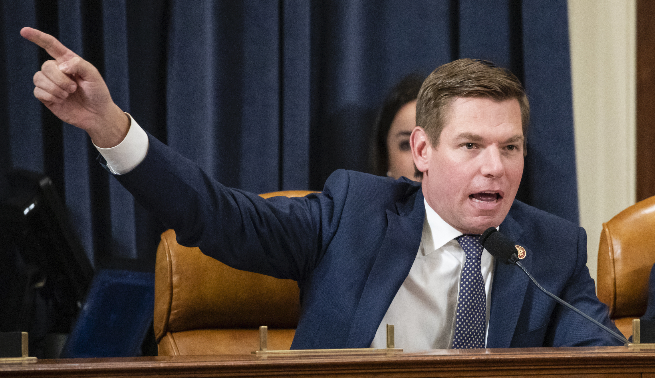 Swalwell justifies going on Fox after Trump criticism: ‘It’s the only way my parents will see me’