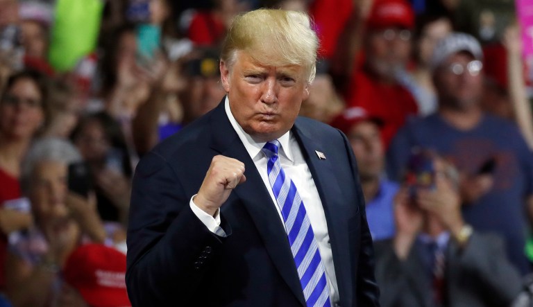 Trump gives his presidency an A+