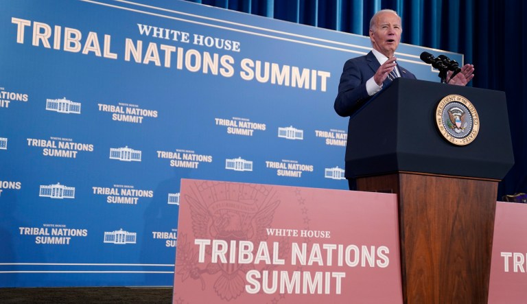 Biden encourages Native American group to compete as its own nation at Olympics