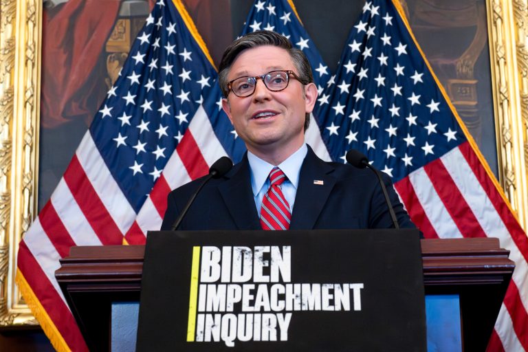 The White House criticized House Speaker Mike Johnson (R-LA) Wednesday for leading a group of Republican lawmakers to the southern border, as Senate negotiators continue working toward an immigration policy deal.