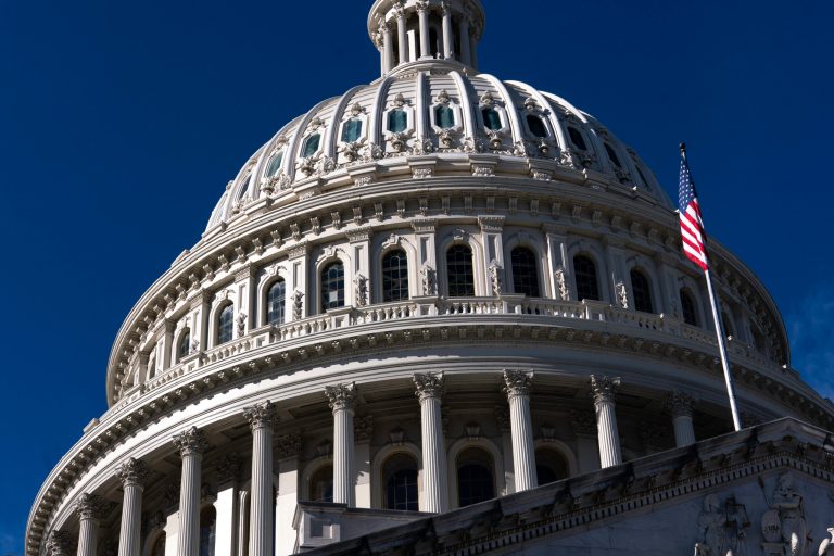 FILE - The Capitol Dome is seen as lawmakers prepare to depart for the holiday recess, at the Capitol in Washington, Thursday, Dec. 14, 2023. (AP Photo/J. Scott Applewhite, File)