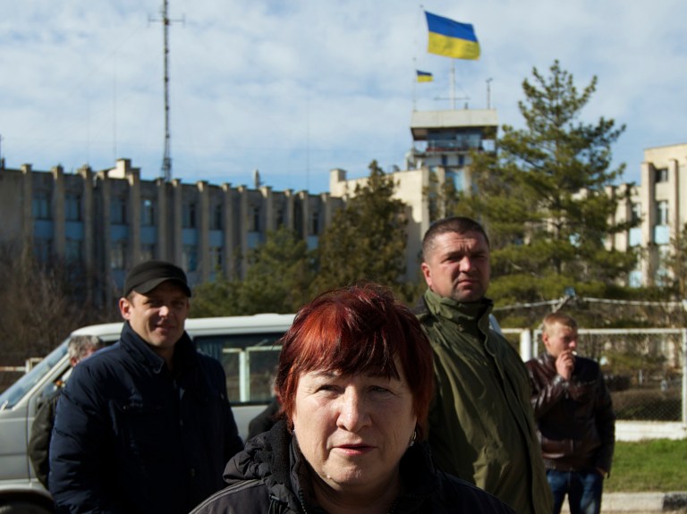 Crisis in Crimea sharply divides small town