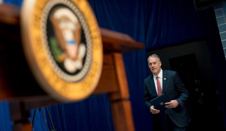 Ryan Zinke plans overhaul because Interior Department employees ‘not loyal’