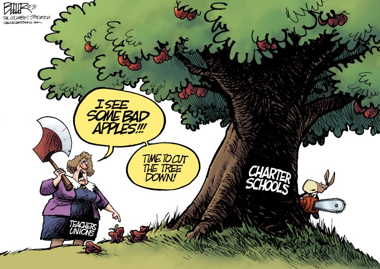Editorial cartoons: Bad apples