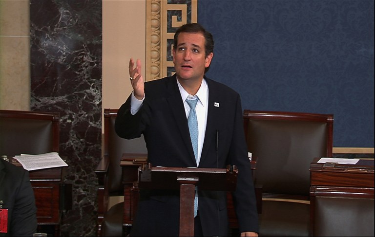Sen. Cruz ends talkathon against Obamacare