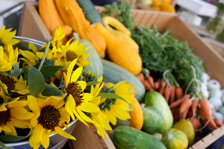 Santa Fe, New Mexico, USA. Farmers market.