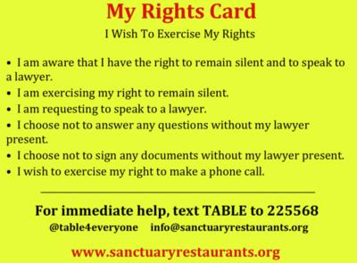 ‘Sanctuary Restaurants’ challenge Trump, protect illegals