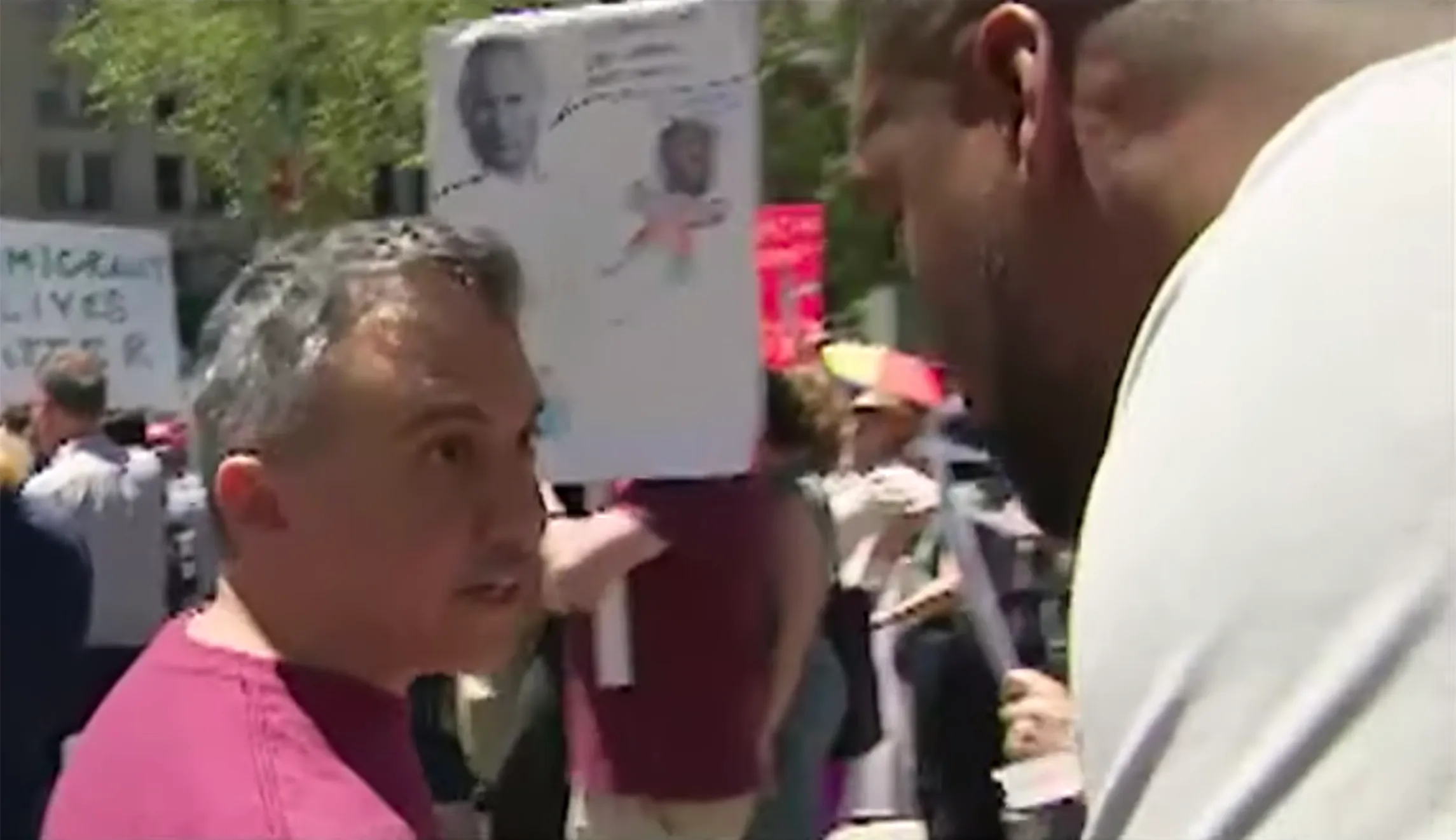 Black reporter harassed at impeach Trump protest: ‘Go back to Fox News to pick cotton’