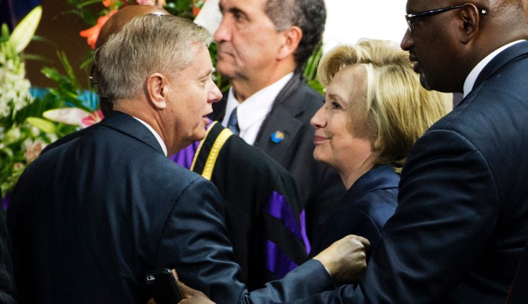 ‘I’m not so sure I would be laughing’: Lindsey Graham says Hillary Clinton would be tough 2020 opponent