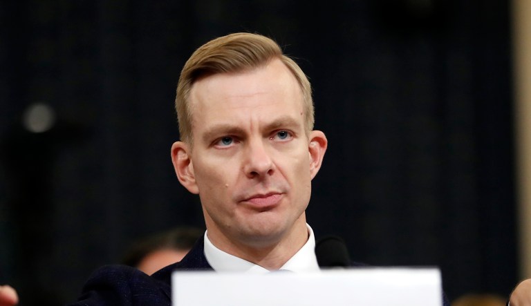 David Holmes testifies about overheard Trump phone call seeking Biden investigations