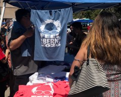 First up on Bernie Sanders' California tour: Blasting company executives at event for Disney workers demanding $15 an hour