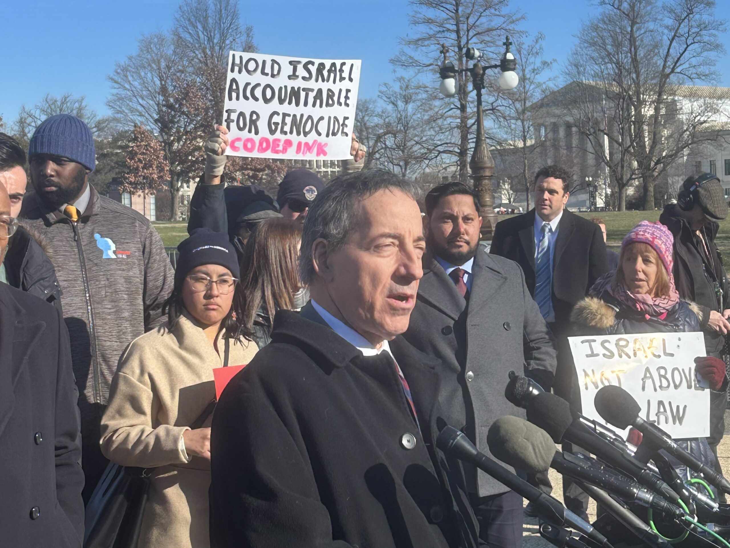 House Democrats’ Jan. 6 press conference interrupted by pro-Palestinian protesters