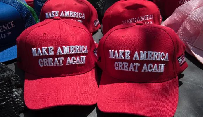 Knesset staff distribute ‘MAGA-style’ baseball caps ahead of Trump speech