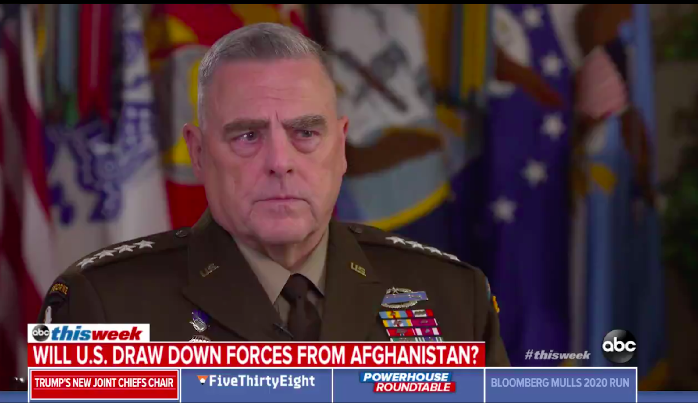 ‘That mission is not yet complete’: Joint Chiefs of Staff chairman on 18 years in Afghanistan