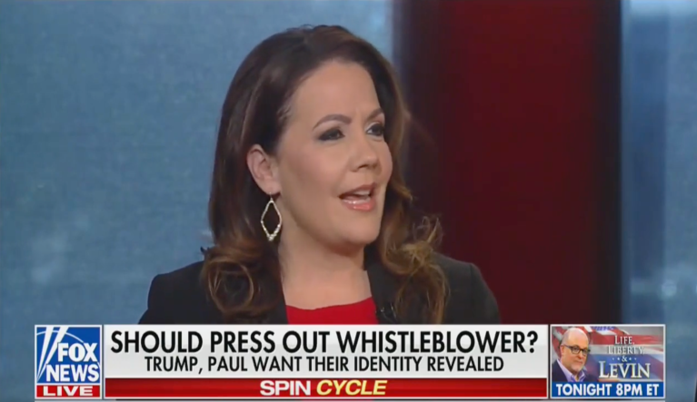 Mollie Hemingway names alleged whistleblower Eric Ciaramella on-air despite Fox News ban
