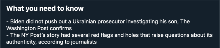 Twitter goes to bat for Joe Biden