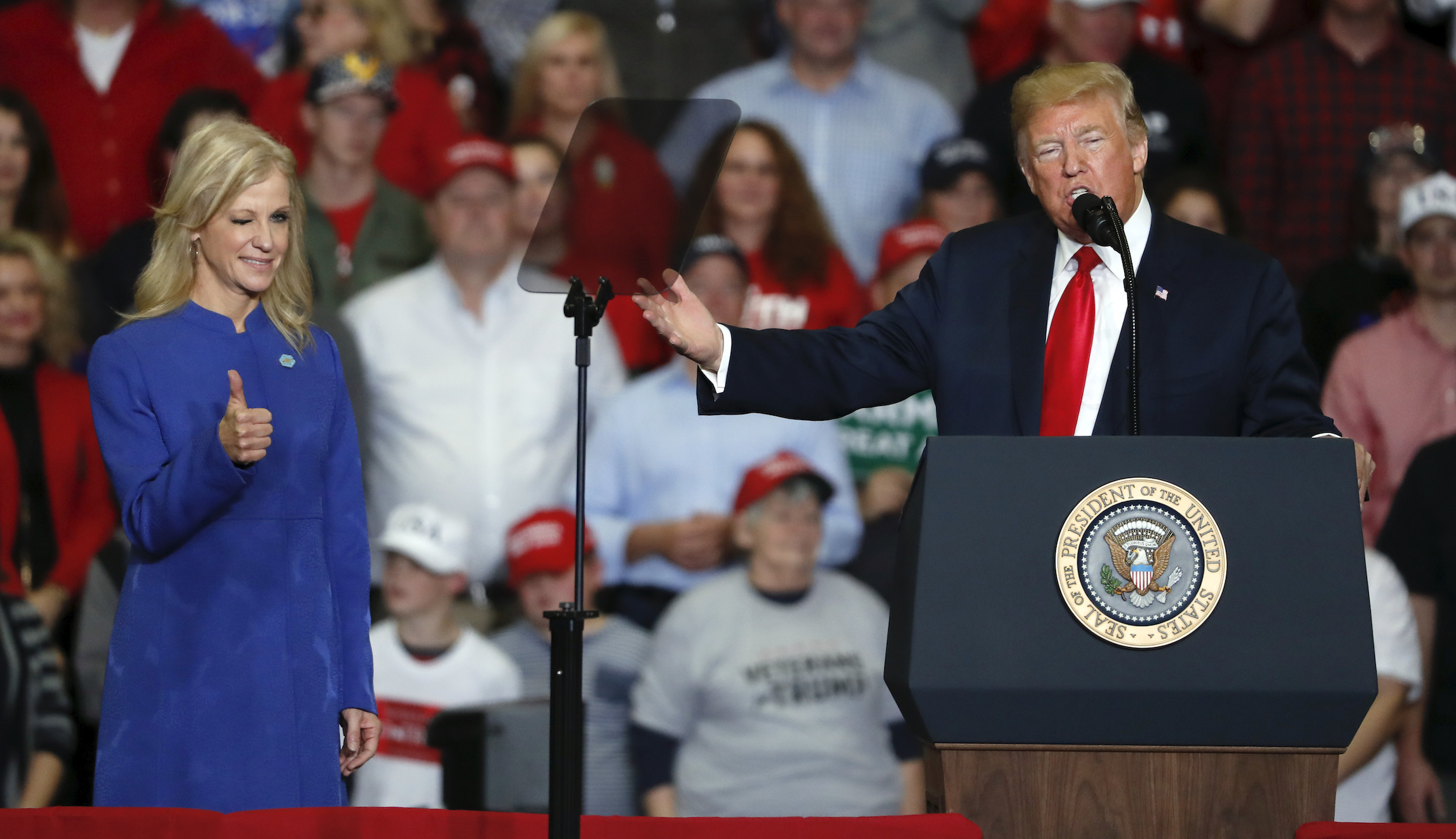 Trump: Kellyanne must have done 'bad things' to George Conway to make him 'crazy'