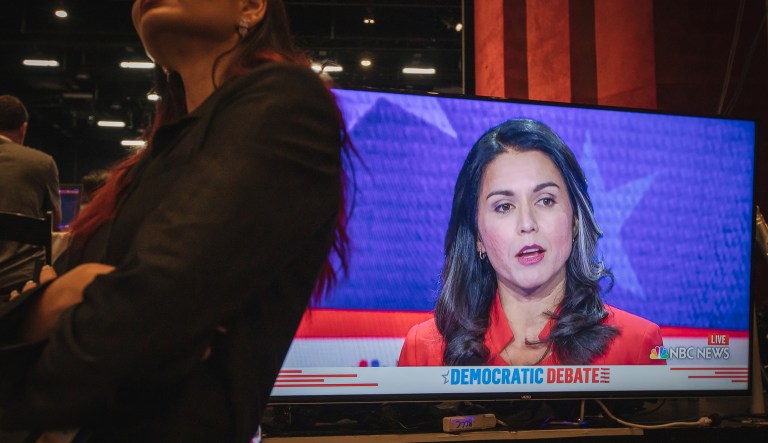 In a lineup rich with liars and scandals, Tulsi Gabbard was the only 2020 candidate made to answer for her past