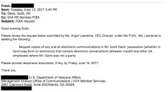 Veterans Affairs official files FOIA request to spy on whistleblower