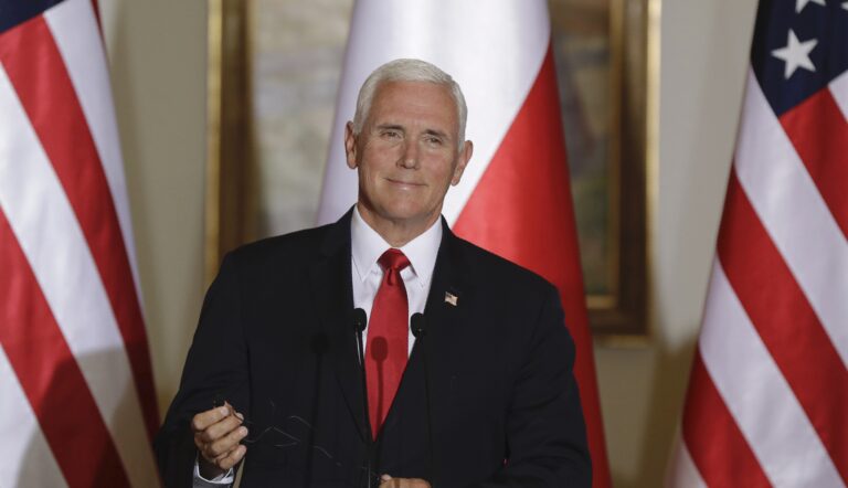 Pence plants Reaganite flag against Trump