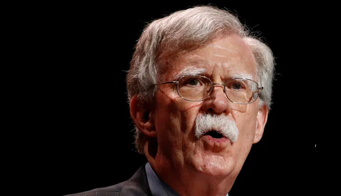 National security adviser John Bolton speaks at the Christians United for Israel's annual summit in Washington.