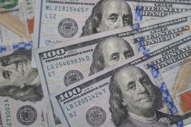 $100 bills.