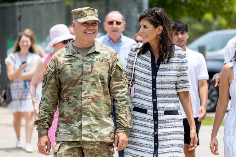 Haley zeroes in on Trump for attacking husband: ‘Insulting to military families’
