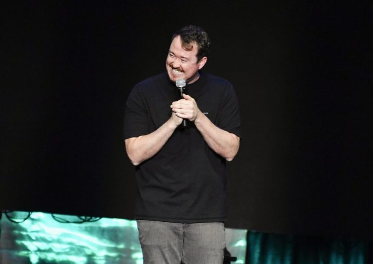 Shane Gillis performs at Madison Square Garden during Dave Chappelle's 50th birthday celebration shows on Tuesday, Aug. 22, 2023, in New York.