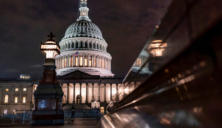 FILE - The Capitol is seen late at night, Sept. 26, 2023, in Washington. (AP Photo/J. Scott Applewhite, File)