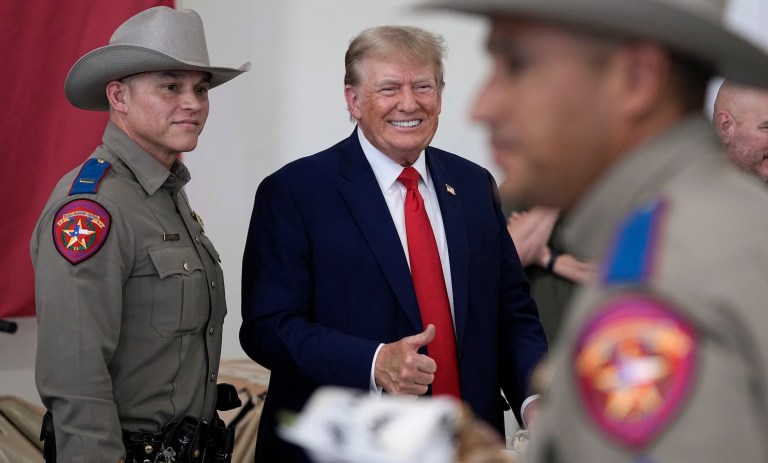 WATCH LIVE: Donald Trump speaks during visit to southern border