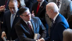 Biden says there’s ‘work to do’ in meeting to avert government shutdown