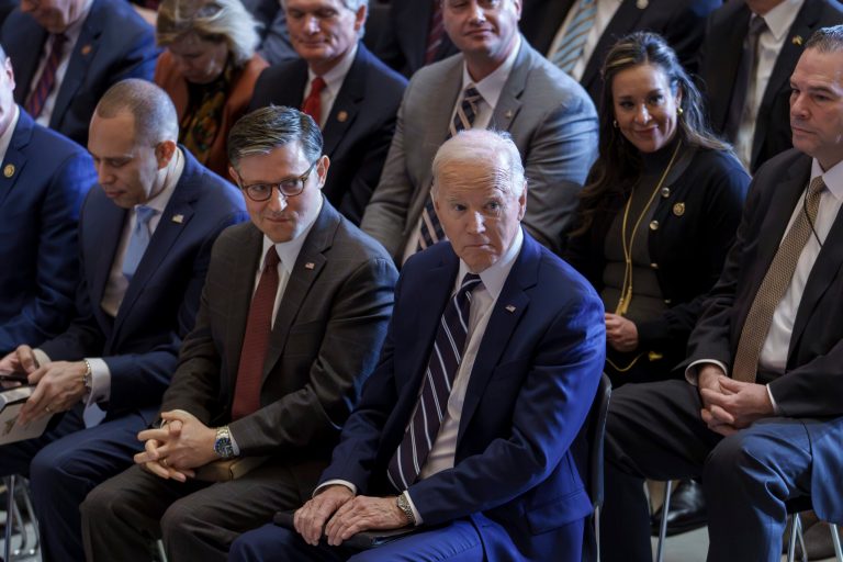 Johnson demands meeting with Biden if president wants aid bill to make it to his desk
