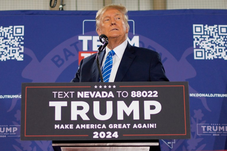 Donald Trump reiterates that comments on being a dictator were made ‘in jest’
