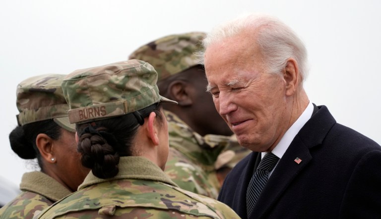 Biden attends dignified transfer of soldiers killed in Jordan drone attack