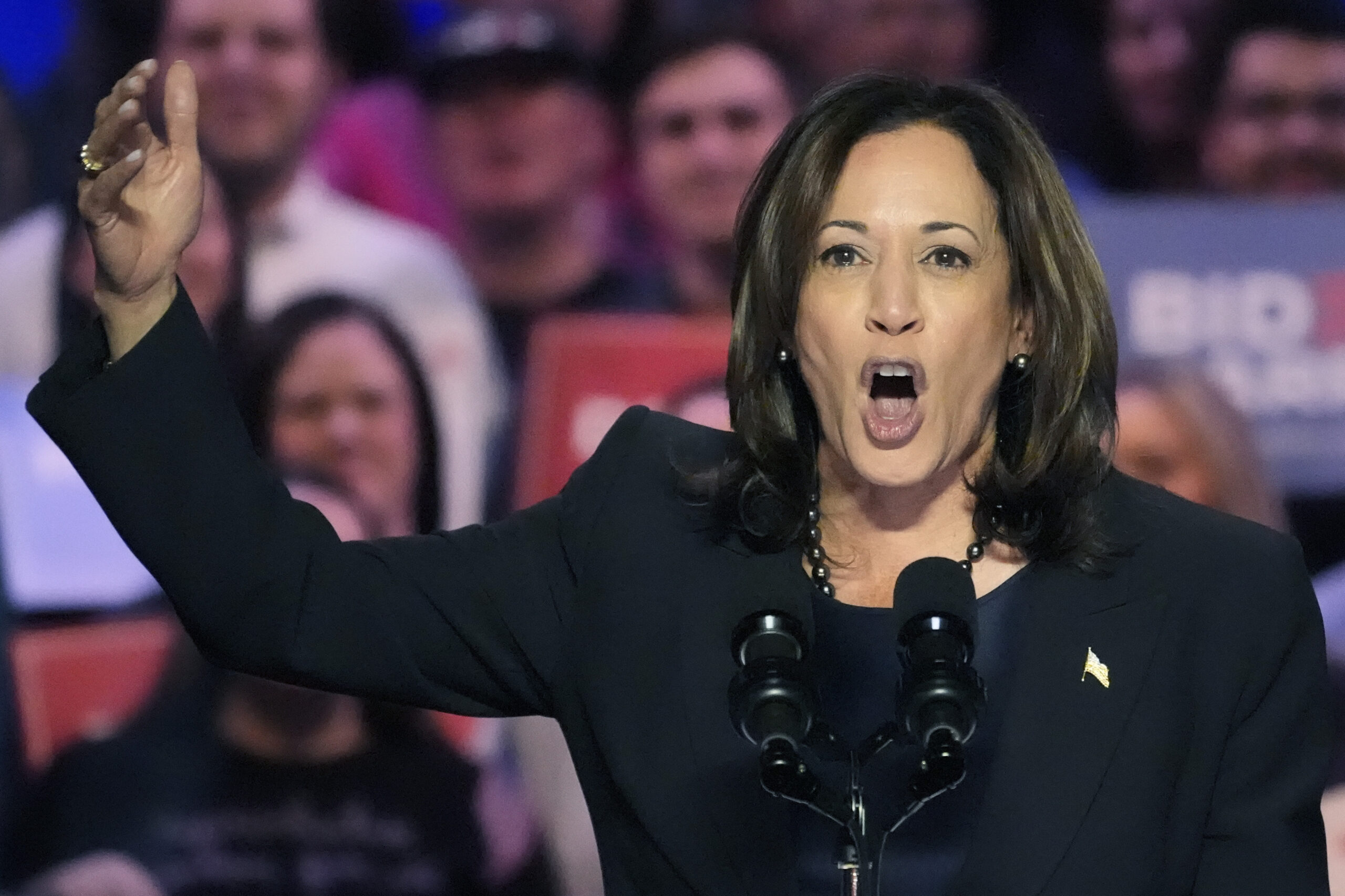 Kamala Harris blames ‘Trump abortion ban’ for a ‘health care crisis’
