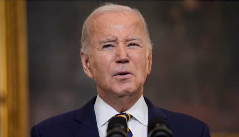 President Joe Biden delivers remarks in the White House, Tuesday, Feb. 6, 2024, in Washington. (AP Photo/Evan Vucci)