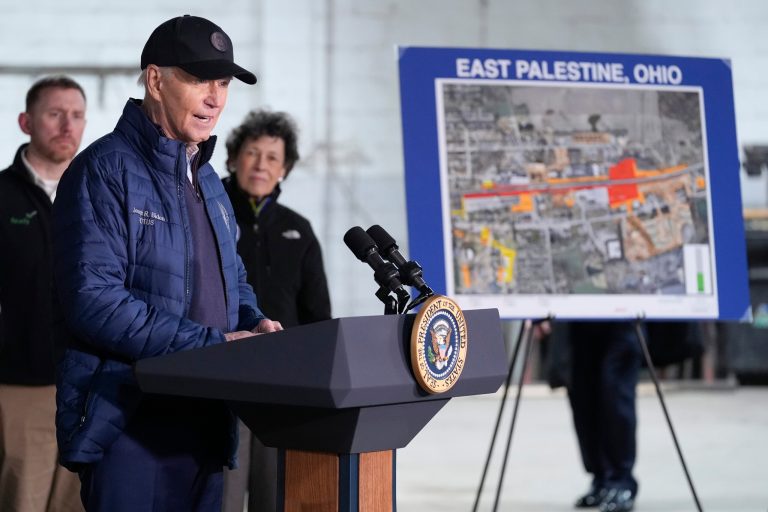 Biden touts that his administration has been in East Palestine, Ohio, ‘since day one’