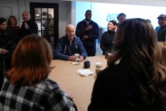 Joe Biden drinks tap water during visit to East Palestine