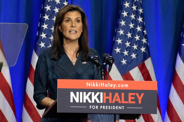 Nikki Haley tears up about husband in rare sign of emotion following Trump’s jabs about marriage Nikki Haley tears up about husband in rare sign of emotion following Trump’s jabs about marriage